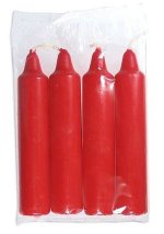 German Pyramid Candles<br>Extra Large Red - 20mm